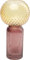 Kare Design Vase Marvelous Duo, Gelb/Lila, Handgefertigt, Hohe Blumenvase für Pampasgras, Glasvase mit Strukturmix, Deko für Wohnzimmer, Esstisch, Regal, Flur, Unikat, Glas, 31cm (H)