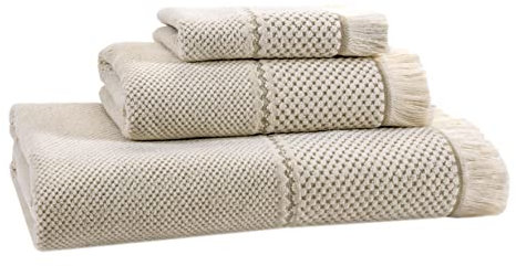Devilla Jacquard 1x Waschlappen Face Cloth 30 x30 cm: Farbe: Leinen