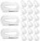 Yookeer 20 Stücke Fußball Netzclips Fußballtor Netzclips Fußballtor Zubehör Kunststoff Netzclips Weiß Fußball Netzclips für Fußball Tennisnetze Outdoor Sportler Team Kollegen Trainer