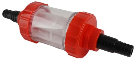 01 Gartenschlauch-Siebfilter, Gartenschlauch-Wasserfilter 5,3 x 3,0 Zoll Filtergröße G3 / 4 Zoll 1 Zoll Kunststoffmaterial tragbar für Gartenbewässerungs-Schnittstellenrohre(3/4)