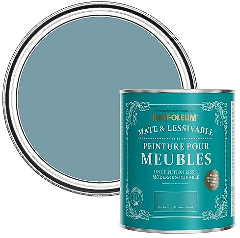 Rust-Oleum Blue Furniture Paint in Matt Finish - Pacific State 750ml
