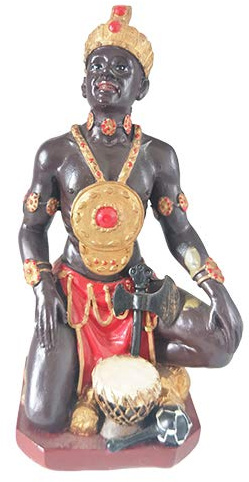Orisha Shango Chango Statue – afrikanische Estatua (12,7 cm)