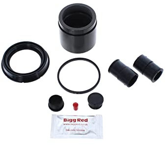 Bigg Red - Front Left or Right Brake Caliper Repair Seal Kit & Piston - Compatible with 6 Series F13, Series F12, Gran Coupe, 7 Series, Series Gt, Series F10, F11,
