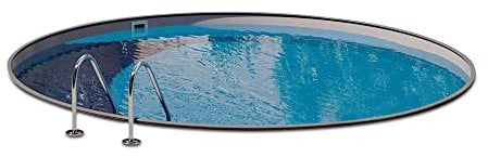 POOL Total Rundpool-Set Bronze Ø 3,00 x 1,20 m anthrazit, Folie grau, eingelassen