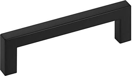 SOTECH 10 Stück Möbelgriffe E8 BA 96 mm Edelstahl SS201 schwarz matt brüniert, Schrankgriffe Kommodengriffe für Küche Bad und mehr