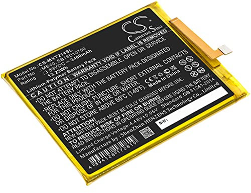 TECHTEK Battery 3400mAh compatible with [Motorola] Edge 20 5G 2021, Moto Edge 20 5G, Moto S Lite, S Lite 202, XT2143, XT2143-1 replaces MB40, SB18D10750