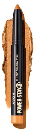 Avon Power Stay Eyeshadow Power Stay 16-Hour 2-In-1 Longwear Lidschatten & Eyeliner Stick - Wasserfest - Golden Shimmer