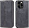 OKZone Compatible with iPhone 13 Pro (6.1 Inches) Case, Magnetic Leather Mobile Phone Case for iPhone 13 Pro, Premium Leather Flip Foldable Card Slots Shockproof Stand Function (Black)