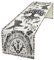 kikomia Baumwolle Leinen Tischläufer Rechteckige Wikinger Rabe Baum des Lebens Tischdecke für Hochzeit Urlaub Heimdekoration Wikinger Dekorativ Abdeckung Tischplatte (33×91cm, White)