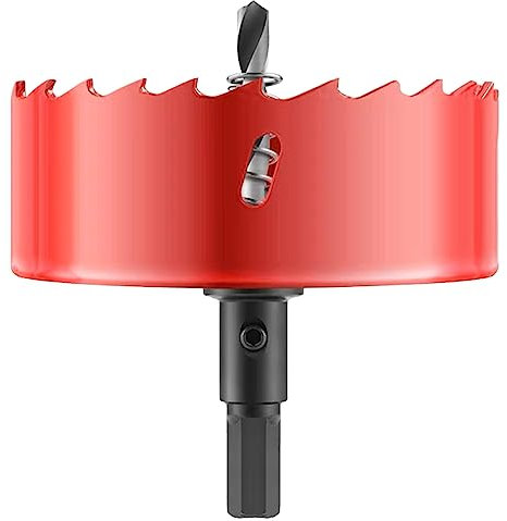 LEPEVNEY 3.74/95mm Hole Saw Cutter HSS Bi-Metal Hole Saw Drill Bit for Wood Plastic Aluminum, Electric Drill Tool for Drilling Wood Boards, Soft Metal Sheet, Drywall and Plastic (3-3/4 Inch)