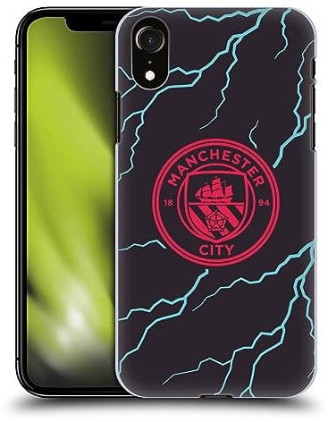 Head Case Designs Officially Licensed Manchester City Man City FC Third 2023/24 Badge Kit Hard Back Case Compatible With Apple iPhone XR