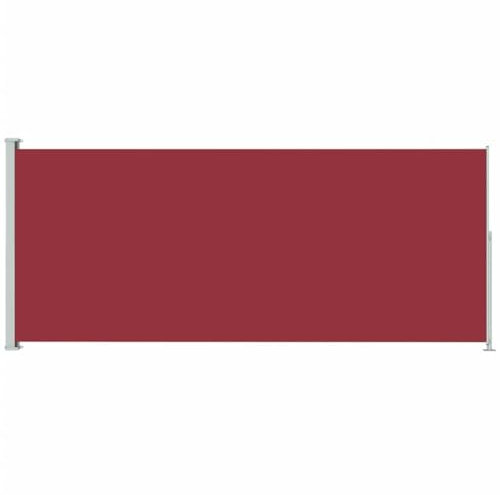 vidaXL Seitenmarkise Ausziehbar UV-beständig Sonnenschutz Sichtschutz Windschutz Seitenrollo Markise Balkon Garten Terrasse 180x500cm Rot