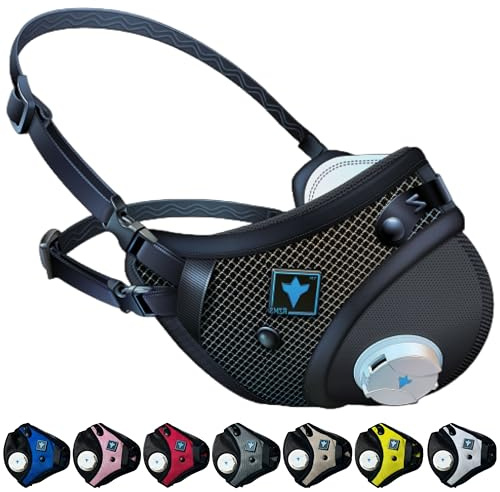 RZ Mask RZM3 - Patented 99.8% Filtration Efficiency All Day Reusable Air Filtration Mask, Anti Fogging, up to 50% Better Breathability, RZ Secure 360° Seal™, and 3 Straps, Trusted by First Responders