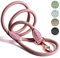 ne&no Tauleine 1.2m (leicht dehnbar) für mittelgroße bis ganz große Hunde I Trainingsleine I Hundeleine robust I Führleine rund, geflochten I Seil Leine Hund I Cityleine I Dog Leash Mauve, 120 cm