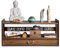 WENNEWU Altar-Meditation Tisch, Mit Schubladen Aufbewahrung, Buddhistischer Entspannung Tisch, Spiritueller Altartisch Aus Bambus, FüR Gebete, Weissagung, Anbetung,Walnut,2 Layer 42cm