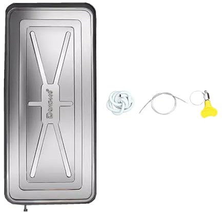 Kit di scarico del condizionatore d'aria in acciaio inossidabile Pad di scarico della condensa vassoio antigoccia dell'acqua del condizionatore d'aria per sistemi universali a pompa di calore per