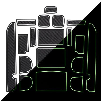 FENVY Antirutschmatten für Nissan Navara D40 2008-2012 4DR,Car Door Slot Matte Matte Non-Schlupf-Gummi-Matten-Becher-Matten-Matten-Innenausstattungsmatte,B-White