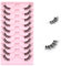 Kiusatig Demi Faux Cils Naturel 10 Paires Half Lashes 3D Cat Eye Faux Cils Doux Corner Fake eyeLashes à la main(H-09)