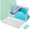 AnMengXinLing Keyboard Case for iPad 11th(A16) 2025/ iPad 10th Generation with Mouse, Cute Candy Round Keycaps Magnetic Detachable Keyboard Case with Pen Holder, Mint Green