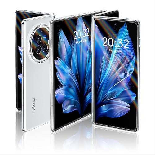 GIOPUEY Cover Compatibile con Vivo X Fold 3 PRO, Alta Trasparenza Custodia, Materiale PC Rigido Case,Nessun Ingiallimento, Nessuno Sbiadimento - Transparent
