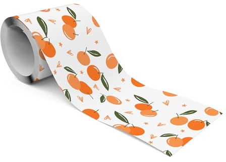 Muralo Bordüre Selbstklebend Bunte Orangen, Wandbordüre - 10x300 cm