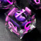 FONVGOGO DND Würfel Set Bewegliche Drachenauge Harz Dungeons and Dragons Würfel 7 Stück Polyedrische D&D Würfel Spielwürfel mit Geschenkbox DND Dice Set (Drachenauge Lila)