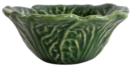 ByON Saladier en forme de chou Veggie S en faïence de couleur verte, taille : 11 cm, 5283908212