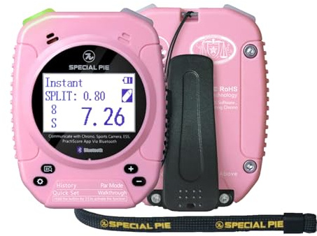 SPECIAL PIE Shot Timer – Idéal pour tireurs et Range Officers dans Les compétitions USPSA, IPSC, IDPA, Cas, PRS et Steel Challenge (Rose)