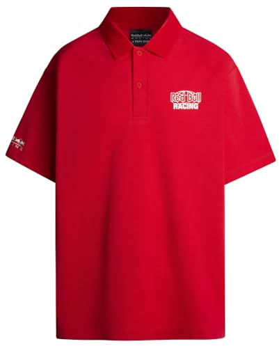 Pepe Jeans Red Bull Racing X Moto Polo für Herren, Rot (Mars Red), XL