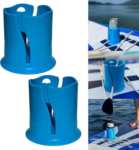 RZXBB Paddle Board Kajak Getränkehalter, Ottle Halter für Kajak,Aufblasbares Stand-Up Paddle Board Zubehör,SUP Paddle Getränkehalter Kajak Wasserflaschenhalter,Kajak Zubehör (2 Stück)