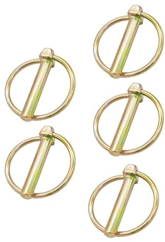 Locking Pin, Pack of 5 Locking Bolts, Folding Plug, 4.5 mm Locking Pin, Lynch Pin, Quick Release Bolt, Galvanised Cotter Pins, Folding Pins, Plug Bolts, Heavy Duty Lynching Pin Assortment