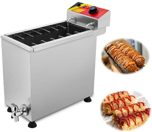 XCSCUK Commercial Cheese Hot Dog Sticks Maker Machine,Commercial Cheese Hot Dogs Sticks Making Machine,25L, for Restaurant