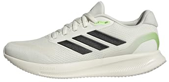 adidas Herren Runfalcon 5 Running Shoes Laufschuhe, Off White/core Black/Lime Burst, 48 EU