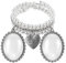 WWHJR Hochzeitsstrauß-Bilderrahmen, Brautstrauß, Foto-Charm, Gedenkspitze, ovaler Blumenstrauß, Foto-Anhänger für Hochzeitserinnerung