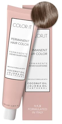 COLOR.IT by BM - Permanente Haarfarbe in Salonqualität, 100ml (7.3 Mittelblond Gold, 1er Pack)