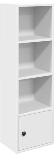 vidaXL Bücherregal Weiß 31x24x102 cm Holzwerkstoff