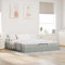 IKAYAA Boxspringbett 180 x 200 cm mit Bettkasten, Hydraulisch Stauraumbett, Polsterbett 180 x 200 cm, Bett, Schlafzimmer Hellgrau Ty273