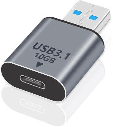 Momowin Adaptateur Femelle USB C vers MâLe USB 3.1 Gen 2, Adaptateur Type-C vers USB 10Gbps, pour PC, iPhones, Chargeurs, éCouteurs Type-C, Portables
