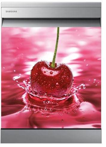 Lumalea Stickers Lave Vaisselle - Cerise 3617682243945 - Adhésif Brillant - 60x60 cm