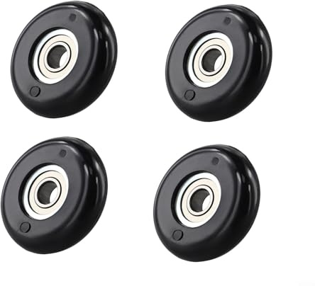 Ersatz-Sitzrolle für Trainingsgerät, Nylon, Stahl, Kugellager-Räder für Indoor-Rudergerät, Fitnessgeräte, 43 mm (4 Stück)