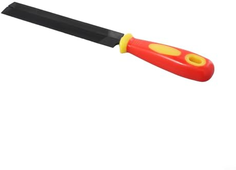 15,2 cm geformte Feile zum Schärfen, Entgraten und Schleifen von Werkzeugen für - 150 mm Handsägefeile mit weichem Gummigriff für bequemen Griff, Metallkonstruktion für