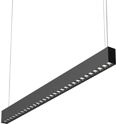 vilz CELMA LED Pendelleuchte Büro schwarz 36W neutralweiß Up Down dimmbar | Büro-Pendelleuchte schwarz - Up-Down-Licht neutralweiß 4000K dimmbar, CRI 92, für Office & Home Office, 115cm, direkt an 230V