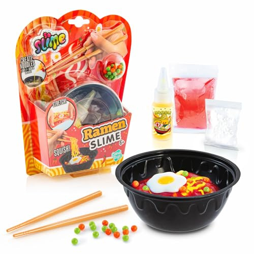Canal Toys - So Slime Ramen Slime Kit – DIY Slime Set für Kinder ab 6 Jahren – Ramen-Nudeln Effekt im Wasser – Bowl + Essstäbchen, Gel & Powder – Crystal Compound + Deko – Sensorisches Spiel - SSC416
