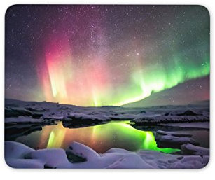 Aurora Borealis Mouse Mat Pad - Northern Lights Space Sky Gift PC Computer #8516