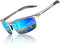 KITHDIA Sonnenbrille Herren Polarisierte Sportbrille Fahrerbrille Al-Mg Metall Rechteckig Rahme Cat3 CE S6502