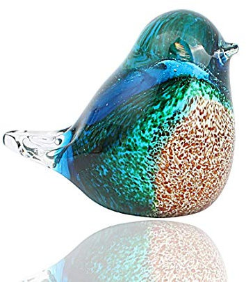 BONAKULA – Figurine d'oiseau en verre soufflé faite à la main, décoration de bureau (1#)
