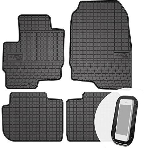 moto-MOLTICO Gummimatten Auto, 4-teiliges Set, Allwetter Gummi Fußmatten, Antirutsch & Wasserfest Autoteppiche - passend für Mitsubishi Colt VI ab 2008