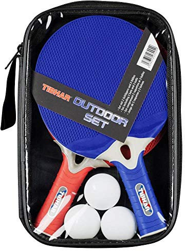 Tibhar Tischtennis Outdoor Set - 2 Schläger und 3 Bälle