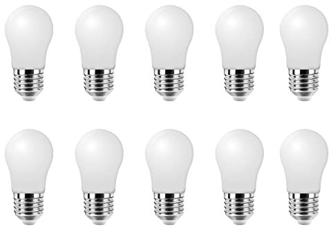HUAMu 10er Pack 3W LED Farbe Glühbirne E27 A50 Schraubverschluss Glühbirne für Hochzeit Halloween Weihnachtsfeiern Bar Stimmung Ambiente Dekoration, Warmweiß