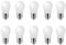 HUAMu 10er Pack 3W LED Farbe Glühbirne E27 A50 Schraubverschluss Glühbirne für Hochzeit Halloween Weihnachtsfeiern Bar Stimmung Ambiente Dekoration, Warmweiß